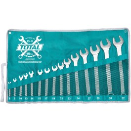 TOTAL 15PCS COMBINATION SPANNER SET THT1022152B TOTAL ΕΠΑΓΓΕΛΜΑΤΙΚΟ ΣΕΤ ΓΕΡΜΑΝΟΠΟΛΥΓΩΝΑ 15ΤΕΜ THT1022152B